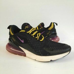 Nike Air Max 270 Black ‘Hyper Magenta’ Sneakers Shoes Men's Size 9 Black White